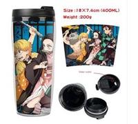Mug de voyage STACK isotherme en plastique portable - couvercle à vis - Demon Slayer #6 (400ml)