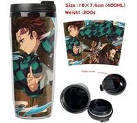 Mug de voyage STACK isotherme en plastique portable - couvercle à vis - Demon Slayer #70 (400ml) G