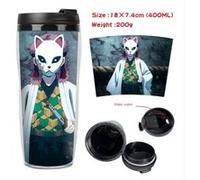 Mug de voyage STACK isotherme en plastique portable - couvercle à vis - Demon Slayer #8 (400ml) G