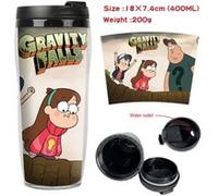 Mug de voyage STACK isotherme en plastique portable - couvercle à vis - Gravity Falls #11 (400ml) G