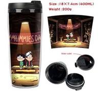 Mug de voyage STACK isotherme en plastique portable - couvercle à vis - Gravity Falls #13 (400ml) G