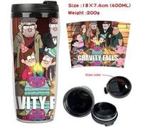 Mug de voyage STACK isotherme en plastique portable - couvercle à vis - Gravity Falls #2 (400ml) G