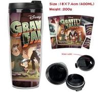 Mug de voyage STACK isotherme en plastique portable - couvercle à vis - Gravity Falls #3 (400ml) G