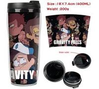 Mug de voyage STACK isotherme en plastique portable - couvercle à vis - Gravity Falls #4 (400ml) G
