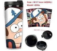Mug de voyage STACK isotherme en plastique portable - couvercle à vis - Gravity Falls #5 (400ml) G