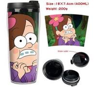 Mug de voyage STACK isotherme en plastique portable - couvercle à vis - Gravity Falls #6 (400ml) G