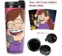 Mug de voyage STACK isotherme en plastique portable - couvercle à vis - Gravity Falls #8 (400ml) G