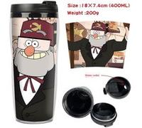 Mug de voyage STACK isotherme en plastique portable - couvercle à vis - Gravity Falls #9 (400ml) G