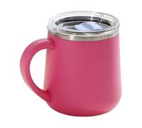 Mug De Voyage - Tasse Thé 450ml Acier Inoxydable | Gobelet Café Étanche, Double Paroi Conservation Thermique | Poignée Couvercle Bureau Maison, Gourde Réutilisable Boissons Chaudes Portable Camping