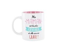 Mug Design "Maman" 12cm Blanc
