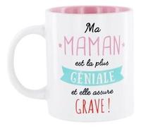 Mug Design "Maman" 12cm Blanc Blanc G