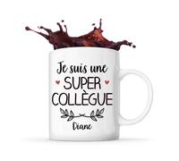 Mug Diane Une Super Collègue Tasse Cadeau Prénom Nom De Famille Travail Métier Départ Retraite Collègue