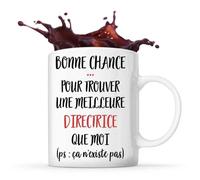 Mug - Directrice - Céramique - Blanc - Cylindrique - 325 Ml