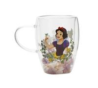 Mug | Disney | Mug En Verre Blanche Neige Decoratif Floral