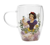 Mug | Disney | Mug En Verre Blanche Neige Decoratif Floral