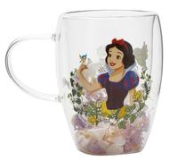 Mug Disney Mug En Verre Blanche Neige Decoratif Floral