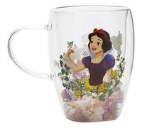 Mug | Disney | Mug En Verre Blanche Neige Decoratif Floral Multicolore