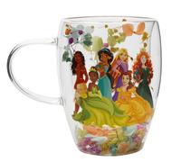 Mug Disney Mug En Verre Princesses Decoratif Floral