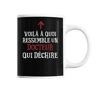 Mug Docteur Qui Déchire Tasse Café Métier Pour Collègue De Travail Ami Ou Famille Imprimé En France