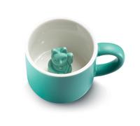 DONKEY MANEKI NEKO Lucky Mug Turquoise | Tasse avec chat angulaire Lucky Cat Tasse à café en turquoise