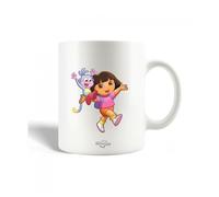 Mug - Dora l'exploratrice - Céramique - 30 cl - Blanc - Compatible lave-vaisselle