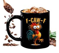 Mug Drôle - 350ml Nouveauté Céramique Coq, Mugs À Café Amusants Et Tasse À Thé | Vaisselle Créative Design Animal 3,74Maison Bureau Vacances Anniversaire Noël Femmes Amis Amateurs Poulet Ferme Humour