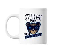 Mug E-Sport Pro Gamer J'peux Pas Blanc Tasse Cadeau Personnalisé