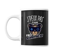 Mug E-sport pro gamer j'peux pas Noir