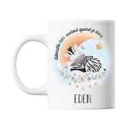 Mug Eden Adorable Bébé Quand Je Dors Zèbre Cadeau Bébé Et Naissance