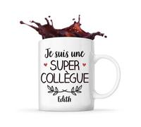 Mug Edith Une Super Collègue Tasse Cadeau Prénom Nom De Famille Travail Métier Départ Retraite Collègue