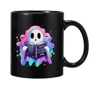 Mug effrayant - Tasse, gobelet chaudron magique | Large gamme d'utilisations - Tasse en céramique noire de sorcière de 400 ml pour boissons chaudes, tasse à thé d'Halloween, voyage