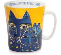 Mug Egan LAUREL BURCH FANTASTIC FELINES Jaune