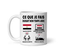 Mug Égypte ce que je fais durant mon temps libre Tasse humour voyage