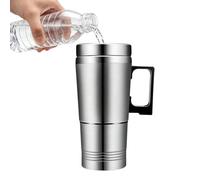 Mug électrique chauffant pour voiture Tasse à café isotherme avec chauffage | Gourde chauffante pour auto Pour véhicules, remorque, camping-car, berline, pick-up, trajets et road trips