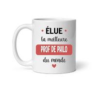 Mug élue la meilleure prof de philo du monde tasse femme