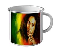 Mug émaillé - FABULOUS BIJOUX - Bob Marley - Vintage - Indestructible - Haute définition