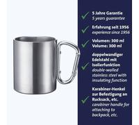 Mug En Acier Inoxydable - Westmark - 61542270 - 300 Ml - Argenté - Anse Mousqueton