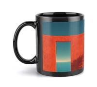 Mug en céramique 325 ml, mug imprimé robuste pour un usage quotidien, motif « Murmures architecturaux », idée cadeau parfaite pour hommes, femmes, maman, papa, Saint-Valentin, anniversaire, pendaison