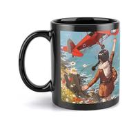 Mug en céramique 325 ml, mug imprimé robuste pour un usage quotidien, motif « Son regard vers l'horizon », idée cadeau parfaite pour hommes, femmes, maman, papa, Saint-Valentin, anniversaire, pendais