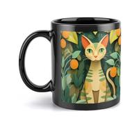 Mug en céramique 325 ml, mug robuste imprimé motif bête de la jungle, idéal pour un usage quotidien. Excellente idée cadeau pour hommes, femmes, maman, papa, Saint-Valentin, anniversaire, pendaison d