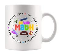 Mug En Céramique Amour Espoir Peur Faites Les Maths Mug 330Ml | Mug En Céramique Résistante Écologique Tasse Pour Maison Bureau Souvenir Tasse Café Céramique