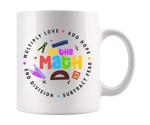 Mug En Céramique Amour Espoir Peur Faites Les Maths Mug 330Ml | Mug En Céramique Résistante Écologique Tasse Pour Maison Bureau Souvenir Tasse Café Céramique