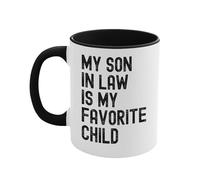 Mug en céramique avec inscription « My Daughter in Laws » - 350 ml - Inscription « My Daughter in Law is My Favourite Child »