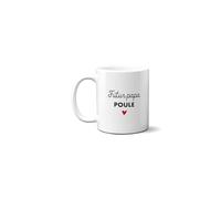 Mug en céramique blanc personnalisé avec Photo échographie · Futur Papa Poule - 33 cl, Céramique - Imprimé en France