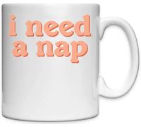 Mug en céramique blanche avec logo I Need A Nap Sleepy Tired