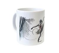 CBKREATION Mug en céramique blanche danseuse ballerine