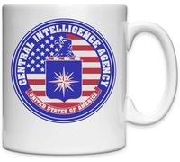 Mug en céramique blanche de la Central Intelligence Agency des États-Unis d'Amérique