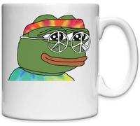 Mug en céramique blanche Pepe The Frog Peace and Love