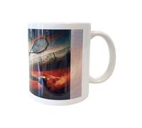 Mug en céramique blanche Tennis