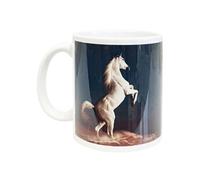 CBKREATION Tasse en céramique Cheval blanc Cbkreation Dim : 8 x 9.5 cm